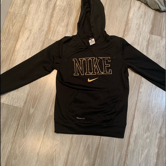 Women's nike black and gold hoodie Clearance